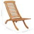 Silla de jardín plegable madera maciza de teca 50x90x69