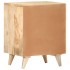 Mesita de noche tallada de madera maciza de mango 40x30x50
