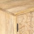 Mesita de noche tallada de madera maciza de mango 40x30x50