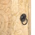 Mesita de noche tallada de madera maciza de mango 40x30x50