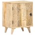 Mesita de noche tallada de madera maciza de mango 40x30x50