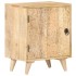 Mesita de noche tallada de madera maciza de mango 40x30x50