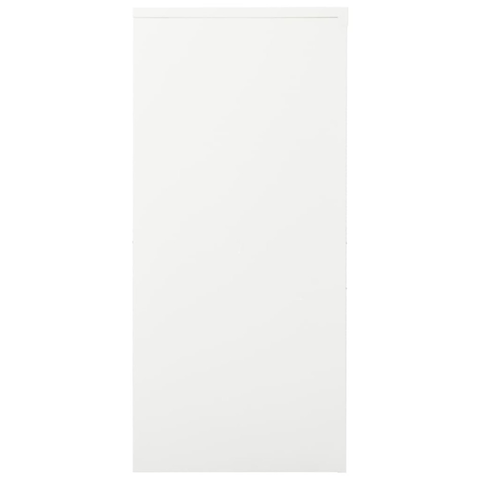 Armario con puerta corredera acero blanco 90x40x90