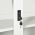 Armario con puerta corredera acero blanco 90x40x90