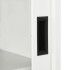 Armario con puerta corredera acero blanco 90x40x90