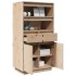 Aparador alto de madera maciza de pino 60x40x116,5