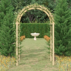 Arco de madera de pino macizo impregnado 141x97x243