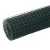 Alambrada de gallinero acero recubrimiento PVC verde 25x1,5