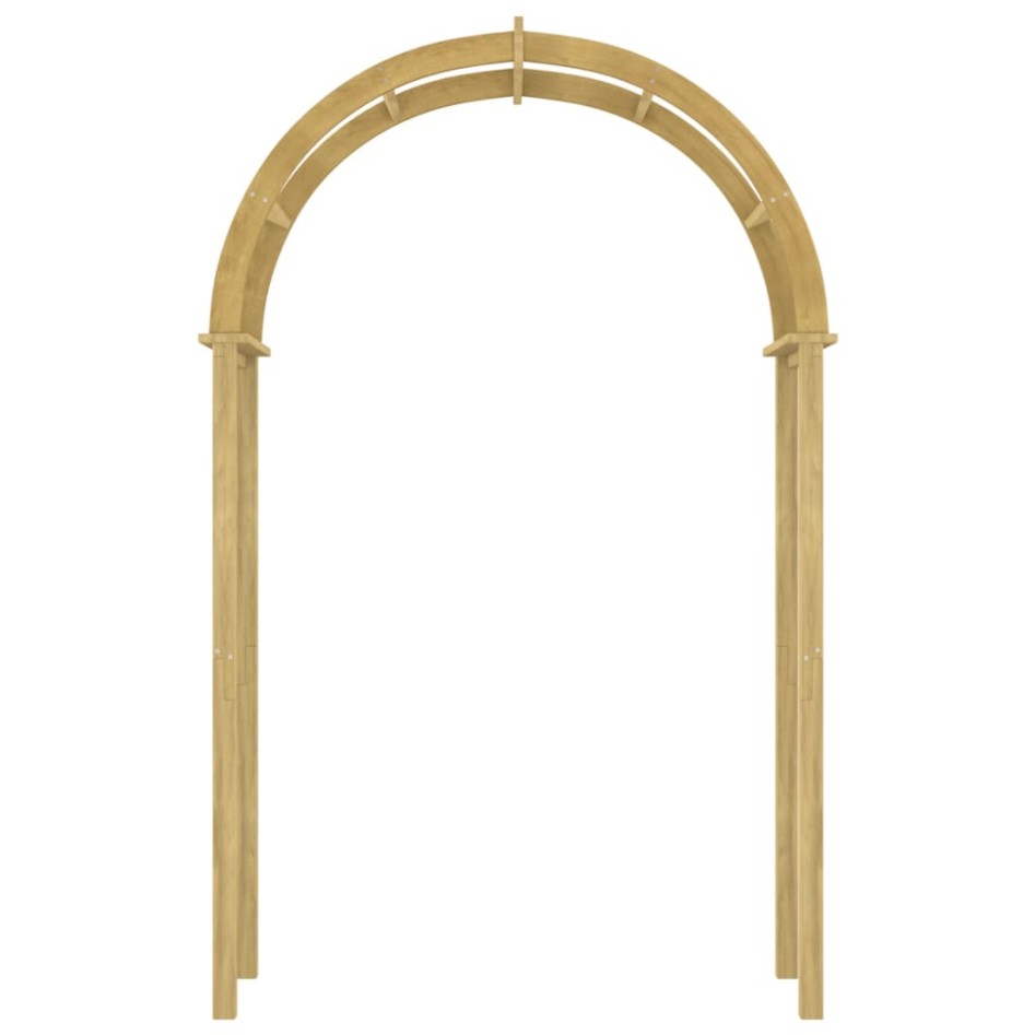 Arco de madera de pino macizo impregnado 141x97x243
