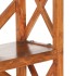 Estantería de madera maciza de acacia acabado miel 60x30x160