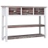 Aparador madera maciza de Paulownia marrón viejo 108x30x76