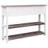 Aparador madera maciza de Paulownia marrón viejo 108x30x76