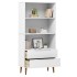 Librería MOLDE madera maciza de pino blanco 85x35x170,5