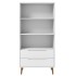 Librería MOLDE madera maciza de pino blanco 85x35x170,5