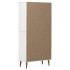 Librería MOLDE madera maciza de pino blanco 85x35x170,5