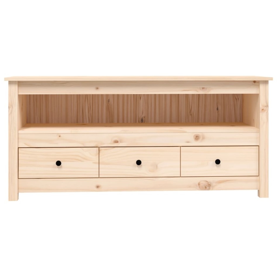 Mueble de TV de madera maciza de pino 114x35x52