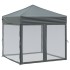 Carpa para fiestas plegable con paredes gris antracita 2x2