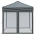 Carpa para fiestas plegable con paredes gris antracita 2x2