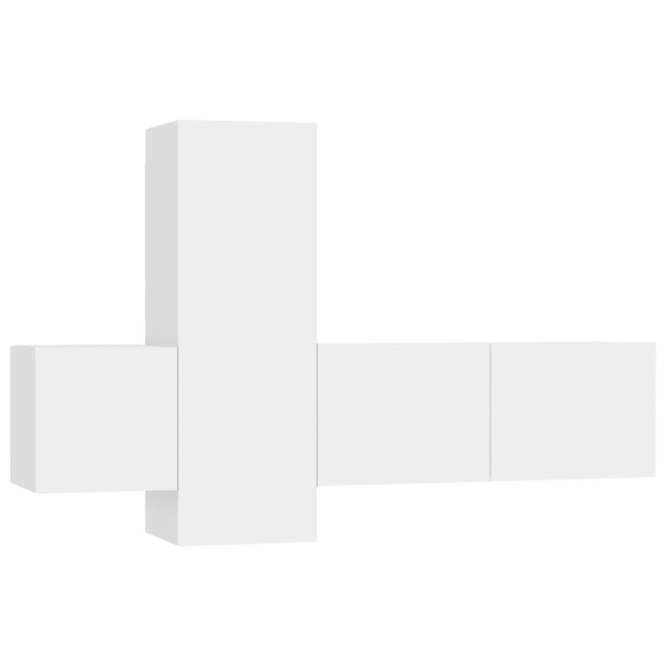 Set de muebles de salón TV 3 piezas madera de ingeniería