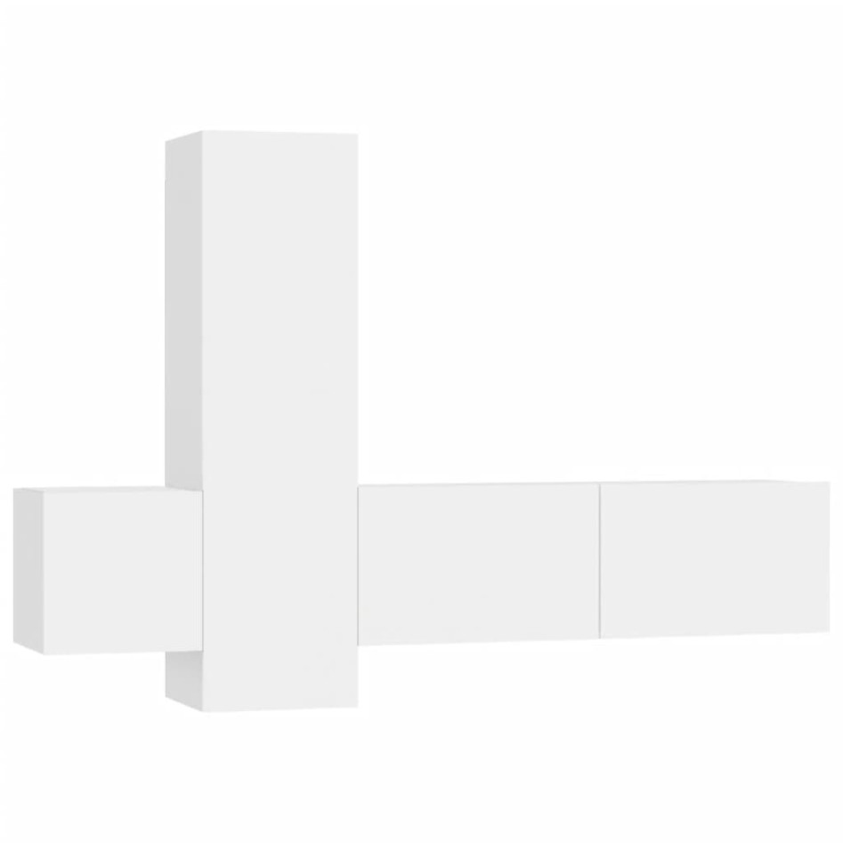 Set de muebles de salón TV 3 piezas madera de ingeniería