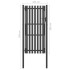 Puerta de valla del jardín de acero gris antracita 1x2,5