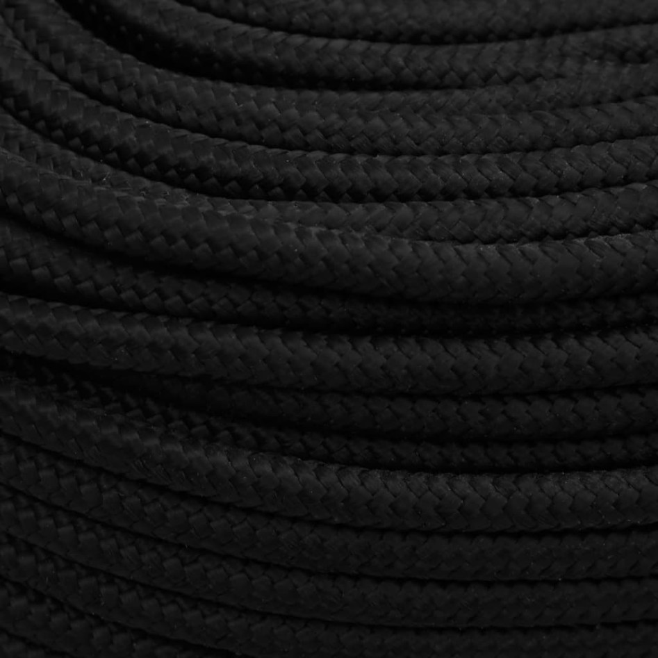 Cuerda de trabajo poliéster negro 10 mm 250