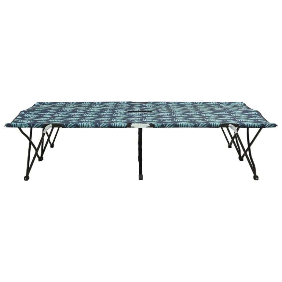 Tumbona plegable para 2 personas acero con estampado de