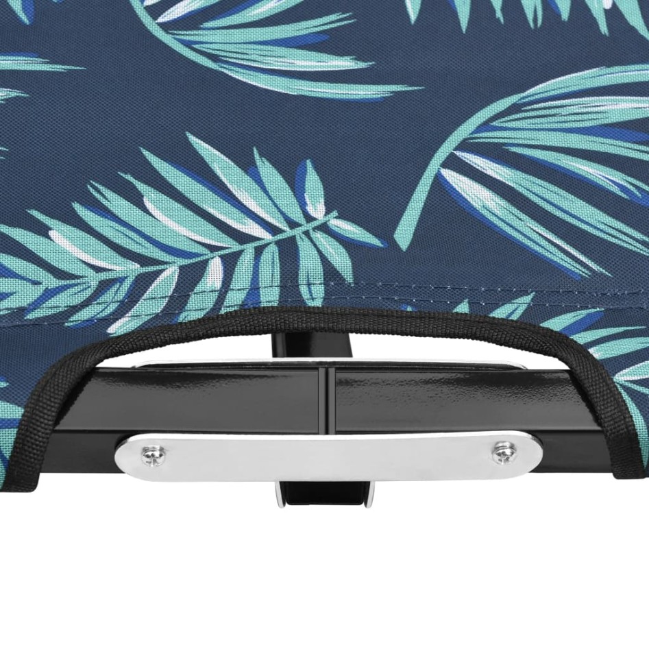 Tumbona plegable para 2 personas acero con estampado de