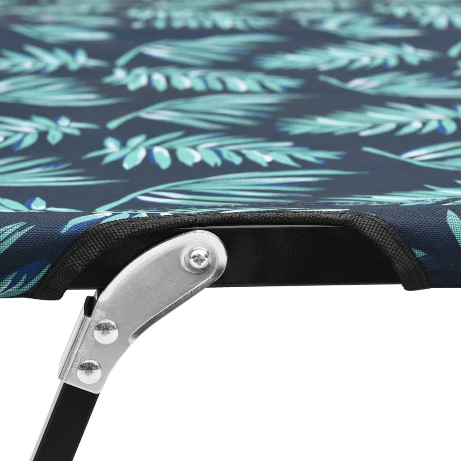 Tumbona plegable para 2 personas acero con estampado de