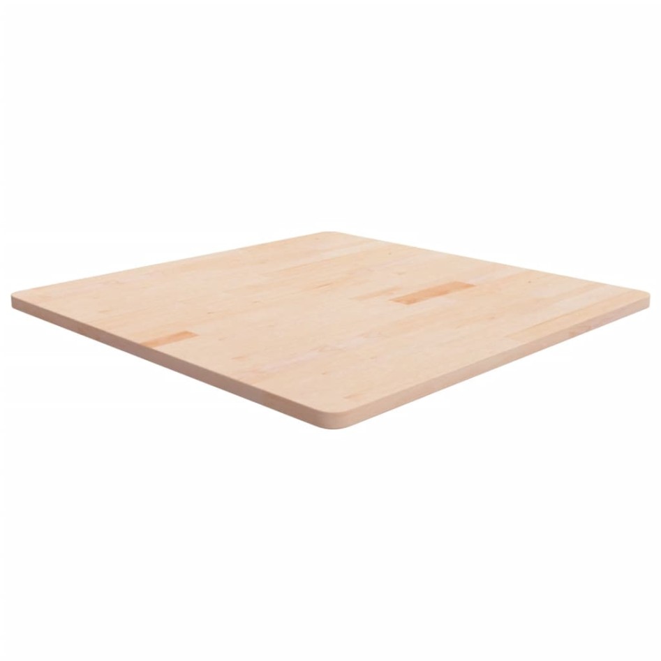 Tablero de mesa cuadrada madera de roble sin tratar