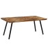 Mesa de comedor de teca reciclada y acero 180x90x76