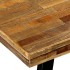 Mesa de comedor de teca reciclada y acero 180x90x76