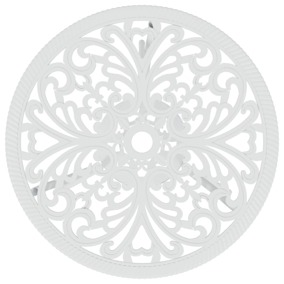 Mesa y sillas de bistró 3 piezas aluminio fundido