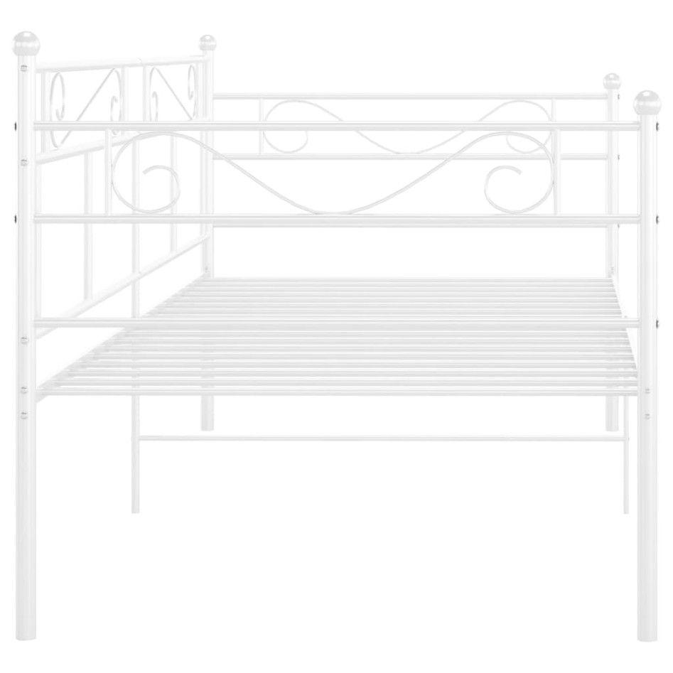 Estructura de sofá cama de metal blanco 90x200