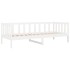 Sofá cama sin colchón madera maciza de pino blanco 80x200