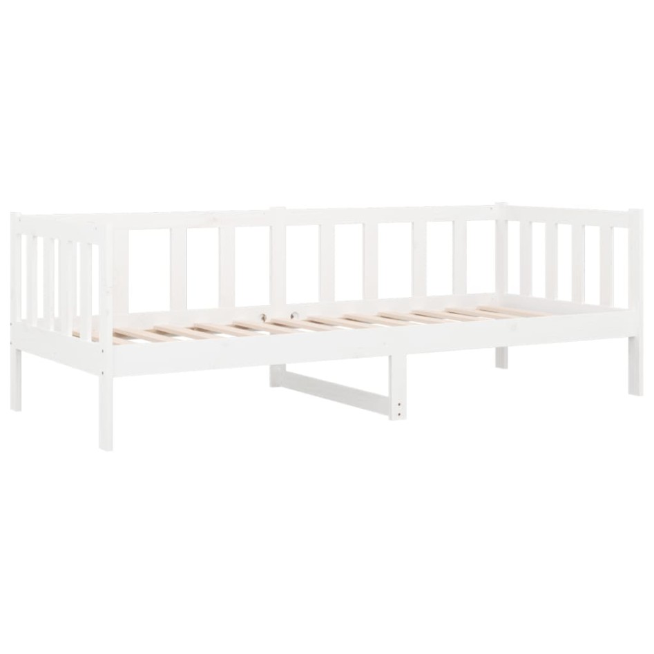 Sofá cama sin colchón madera maciza de pino blanco 80x200