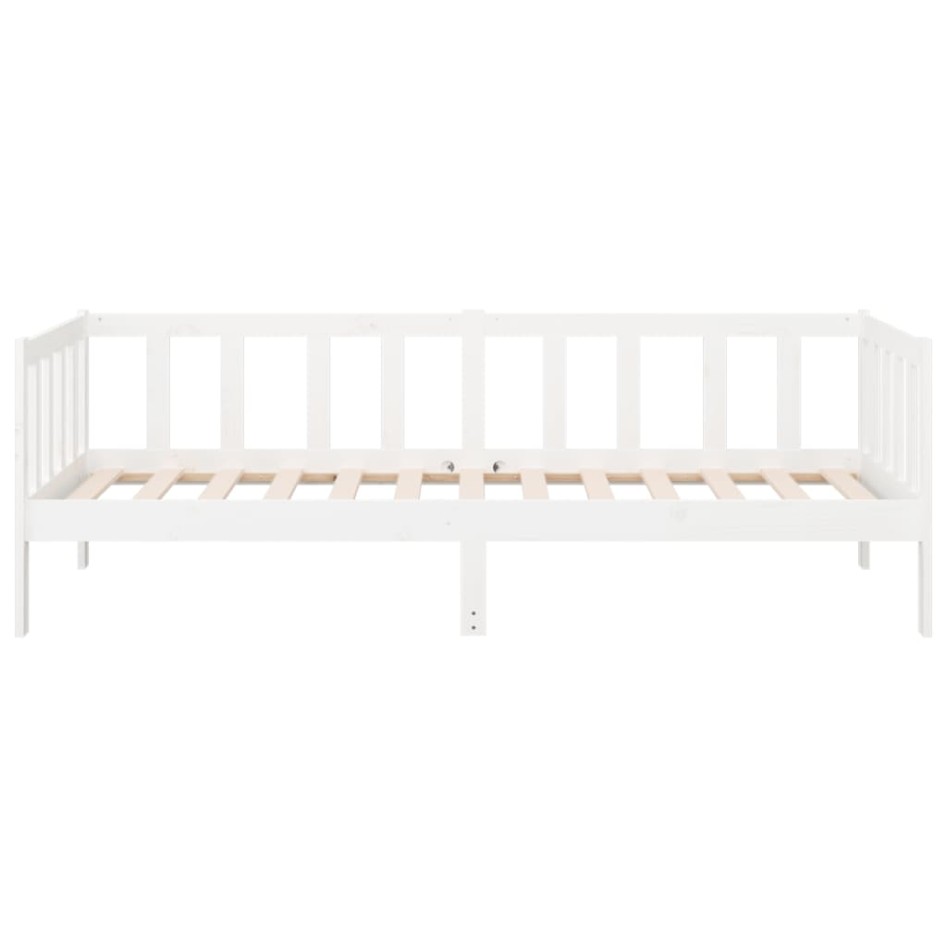Sofá cama sin colchón madera maciza de pino blanco 80x200