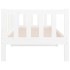 Sofá cama sin colchón madera maciza de pino blanco 80x200
