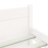 Estructura de cama sin colchón madera maciza blanco 120x200