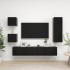 Set de muebles de TV 5 piezas madera contrachapada