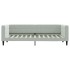 Sofá cama sin colchón terciopelo gris claro 80x200