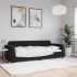 Sofá cama sin colchón terciopelo negro 80x200