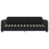 Sofá cama sin colchón terciopelo negro 80x200
