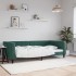Sofá cama sin colchón terciopelo verde oscuro 100x200