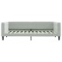 Sofá cama sin colchón terciopelo gris claro 100x200