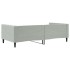 Sofá cama sin colchón terciopelo gris claro 100x200