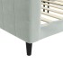 Sofá cama sin colchón terciopelo gris claro 100x200