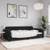 Sofá cama sin colchón terciopelo negro 100x200