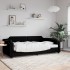 Sofá cama sin colchón tela negro 80x200