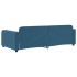 Sofá cama sin colchón terciopelo azul 90x200